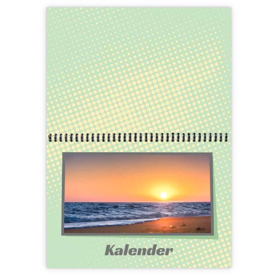 Dobbeltsidet A3-kalender.